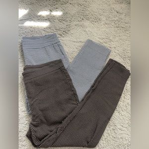 (2) pairs pull on dress pants